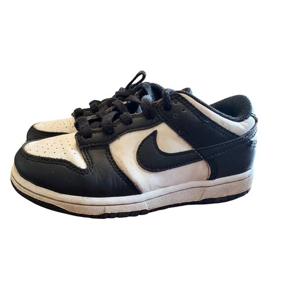 Nike Dunk Low Little Kids' Shoes Size 12C Black White - Picture 1 of 6
